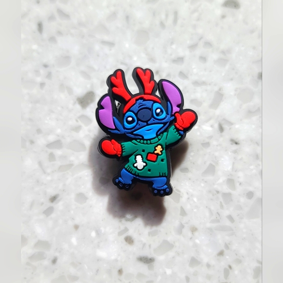 BOGO Bundle for the discount Disney Shoe Charms Christmas Stitch - Picture 1 of 1